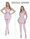 Maeau Damen Minirock Lackleder Shiny Bleistiftrock Ärmellose Umwickelt Lederrock Wetlook Glitzer Jumpsuit Slim Fit Katze Trikot Sexy Kunstleder Catsuit L-XL(EU)