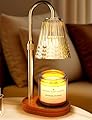 Candle Warmer Lamp With Timer Dimmer: Height Adjustable Wax Melt Warmer for Scented Jar Candles with 2 Bulbs, Christmas Birthday Gifts for Women Mom, House Warming Gifts New Home Room Office Decor