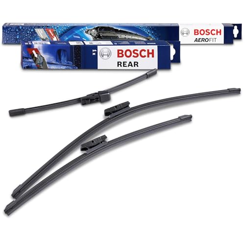 Bosch Scheibenwischer Heckwischer Vorne + Hinten Aerofit AF462 + A282H Wischer Scheibenwischerblätter Set für Frontscheibe und Heckscheibe Passend für - SKODA YETI (5L) VW GOLF 6 (5K1)
