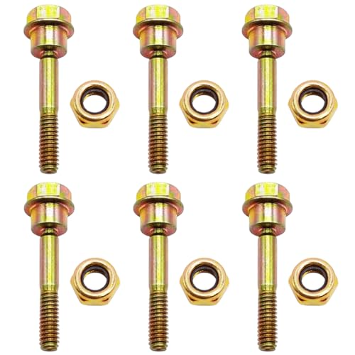 6 PK Snow Blower Shear Pins Bolts & Nuts Kit