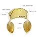 COUYA High Polished Stainelss Steel Gold Plated Luxury Wide Arm Cuff Bangle Bracelets for Women