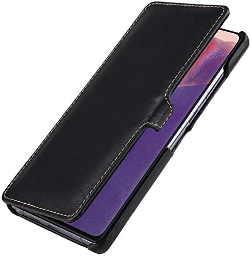 Housse Samsung Galaxy Note 20 cuir véritable anti-rayure avec fermoir sécurisé