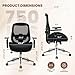 700lbs Big and Tall Office Chair for Heavy People Ergonomic Mesh Desk Chair with Wide Thick Seat Cushion,Adjustable Lumbar Support and 4D Armrests for Aitting All Day