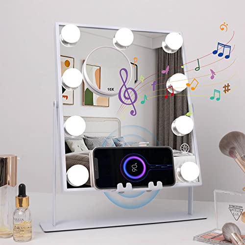 Fenair Lighted Vanity Mirror with Lights Bluetooth and Wireless