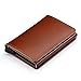 Produktbild WFSH Herren Geldbörse aus echtem Leder, RFID-blockierend, FaltbarSchutz vor Identitätsdiebstahl Brieftasche für Herren (Color : Brown, Size : 9.52×0.83×6.2cm)
