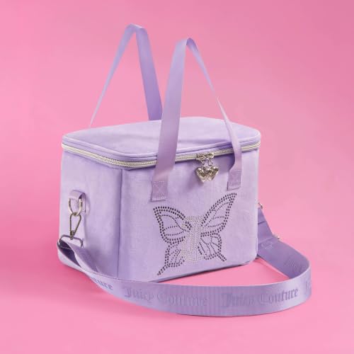 Juicy Couture Chill Couture Cooler Bag Light Purple Butterfly 9.4x7x6