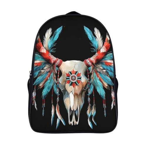 Sac à dos d'école motif tête de mort anti-pluie pour ranger les grands livres de classe