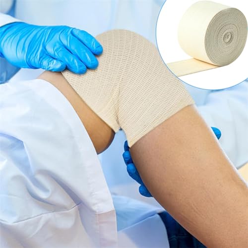 elasticated tubular support bandage cotton stockinette tubing size f reusable compression sport bandage roll for arm leg knee 39 inch x 546 yard