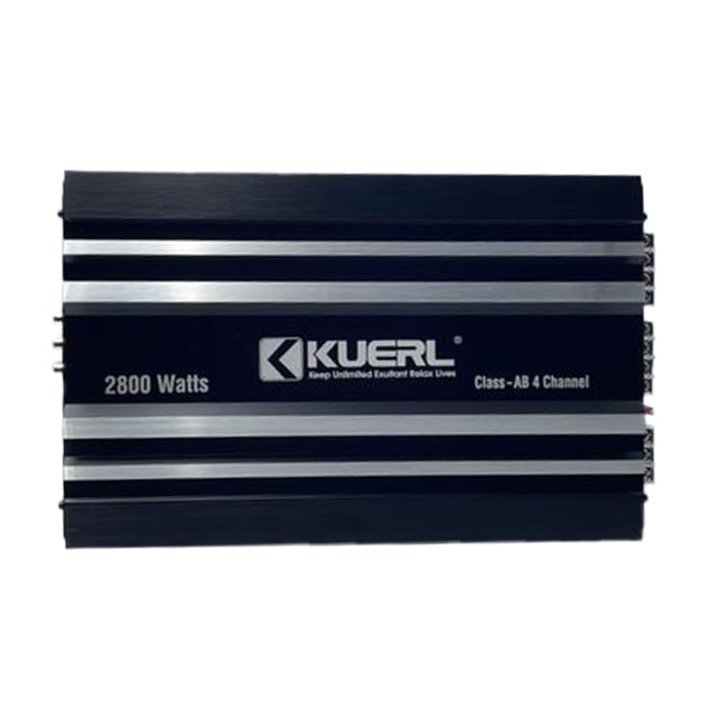Amplificatore audio per auto Amplificatore per altoparlanti per auto a 4 canali di classe AB con audio stereo ad alta fedeltà, supporto 2/4 Ohm