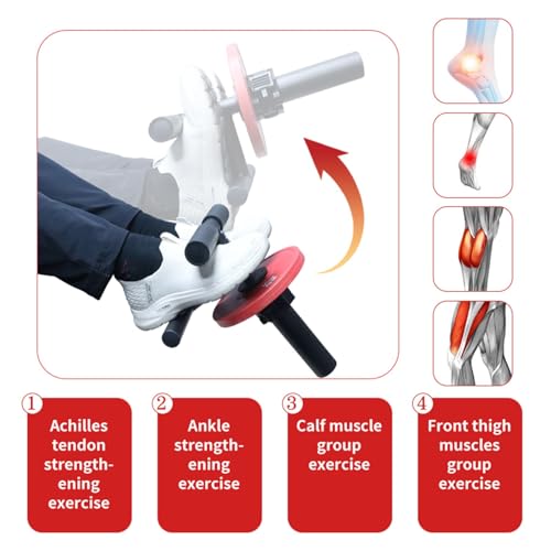 Tib Bar Tibialis Trainer Tibia Dorsi Calf Raise Machine Anterior Exercise Equipment Knees Over Toes Equipment For Strengthening Calves/Shins/Ankles, Fits 2" Olympic Weight Plates - Image 5