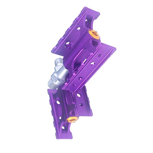 Pédales de vélo de montagne en aluminium violet avec roulements étanches premium