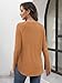 ATHMILE Womens Fall Fashion 2025 Long Sleeve T Shirt Round Neck Basic Loose Tunic Tops Orange