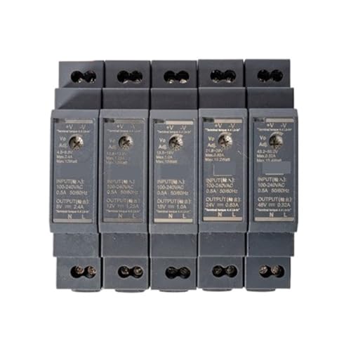 Alimentation sur rail HDR-15-5 DC 5V 2.4A 12W pour tableau électrique