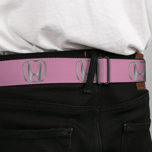 Image of Buckle-Down Seatbelt Belt - Honda Logo Black /White - 1.0 inch Wide - 20-36 Inches in Length