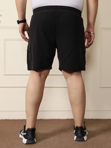 Image of Bigbanana Plus Size Men's Regular Fit Solid Shorts