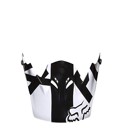 Fox Racing RAMPAGE RACE HLMT VISORS [BLK/WHT] OS BLK/WHT One Size 13394-018-OS