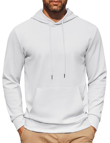 COOFANDY Hoodie Sweatshirt Männer Twill Langarm Kapuzenpullover mit...