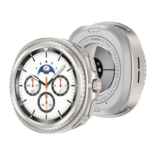 Coque Galaxy Watch 8 Classic titane pare-chocs métallique premium