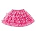 Layered Skirt Girls' Kids Toddlers Mini Rainbow Tutu Skirt Bow Dance Dress Colorful Ruffle Tulle Fashion Clothes (Hot Pink, 3-6 Months)