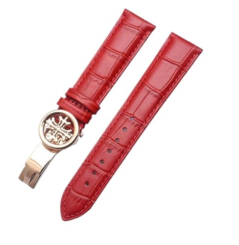 Bracelet montre cuir bleu 21mm pour complications horlogères