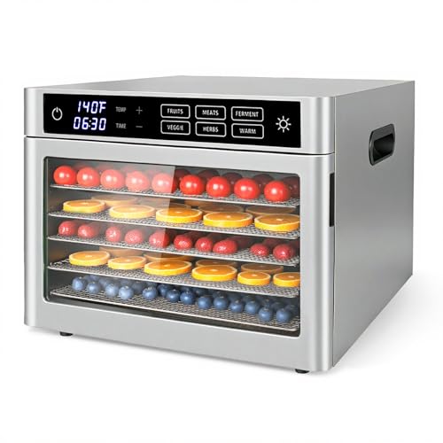 Commercial Stainless Steel Food Dehydrator with Glass Door