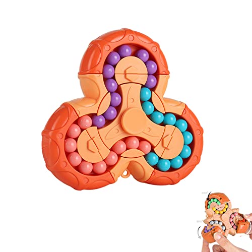 YUDANSI Rotierendes Fingerwürfel-Spielzeug,Magische Bohne Rotierendes Würfelspielzeug,Spezielle Form Magischer Würfel Ball-iq-Spiel,Geschenk für Kinder ab 3 Jahren zu Weihnachten Geburtstag Neujahr Cover