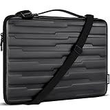 DOMISO 17.3 inch Laptop Sleeve Shouder Bag Shock Resistant Protective Case Handbag for 17.3' Notebook/Dell Inspiron/MSI/HP Pavilion/Lenovo ideapad/Samsung/Acer/HP/Alienware 17, Black