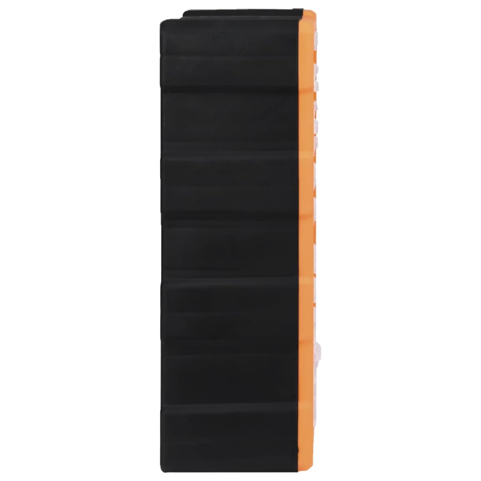 Contenitore Portaoggetti con 60 Cassetti, Organizzatore per Attrezzi e Componenti Fissaggio, 38x16x47,5 cm in PP trasparente e nero, Cassetti Visibili per Dadi Bulloni Viti Chiodi, per Artigiani e Fai