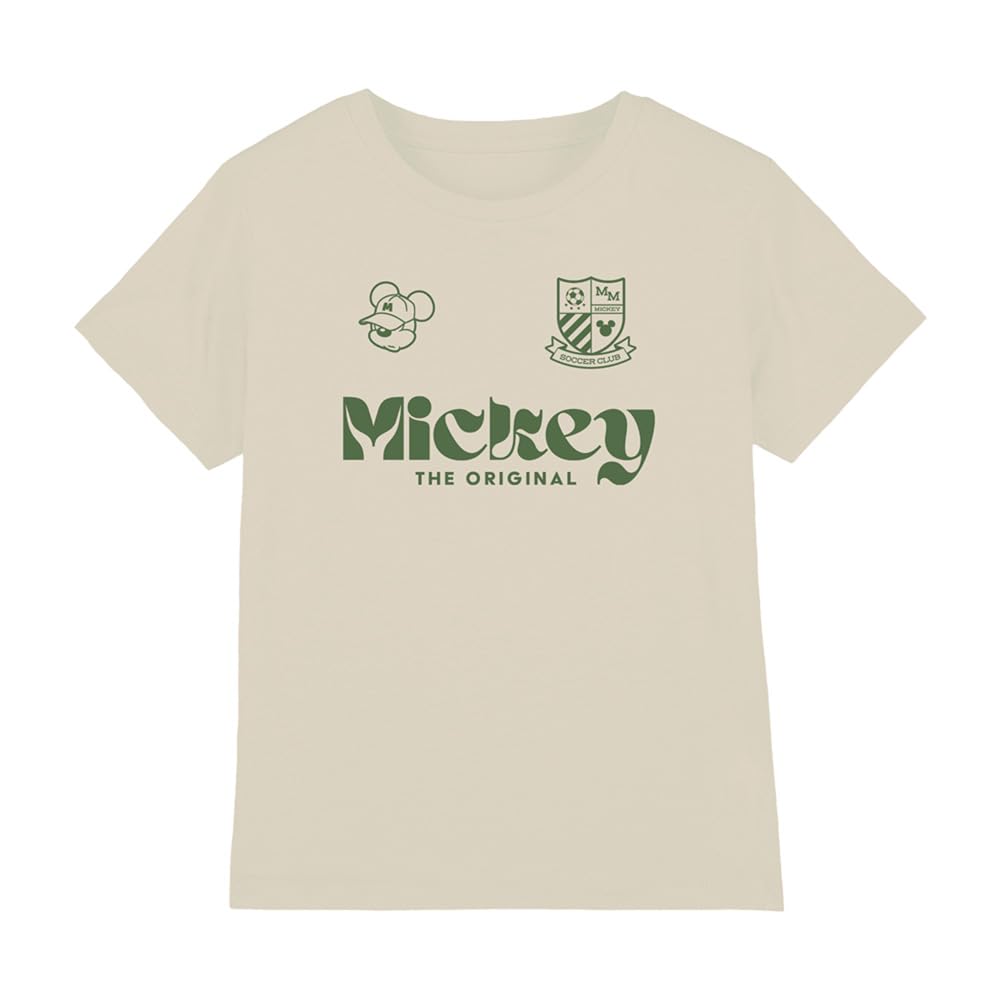 Disney Mickey Mouse Football USA Kids T Shirt, Natural, 12-13Y