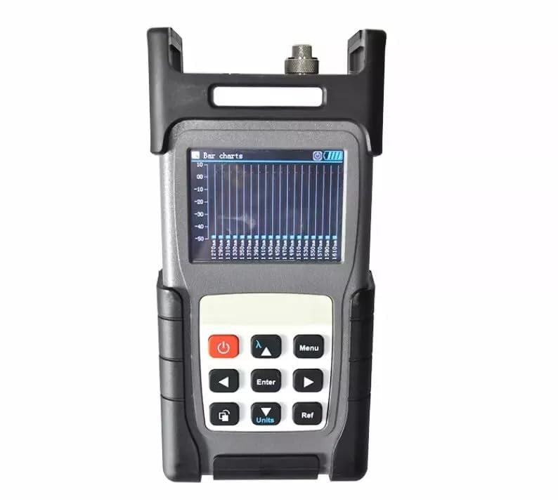 CWDM Optical Power Meter Handheld Optical Power Meter with Wavelength Range 1270-1610nm Resolution 20nm 18 Wavelengths Simultaneously Test and Show