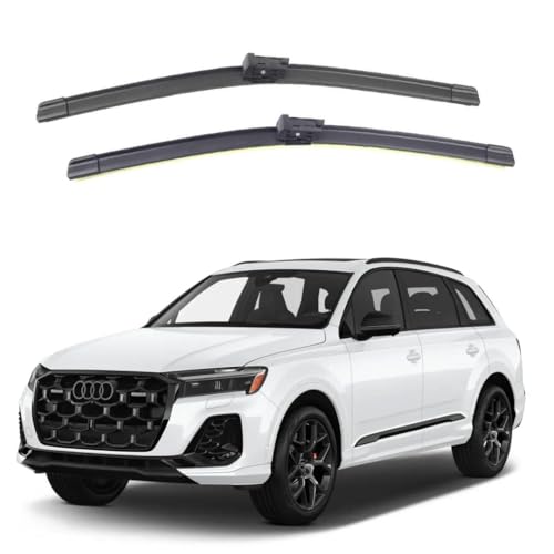 Image of Oshotto Frameless (O.E.M Type) Wiper Blades Compatible with Audi Q7 New 2015-2025 (26 inch / 21 inch)
