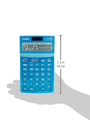 Amazon | カシオ 電卓 ジャストタイプ 12桁 ブルー JF-Z200BU-N  
