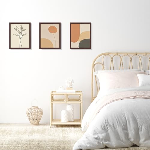 Image of LaVie Home 8x10 Picture Frame for Wall Display, 8x10 Brown Picture Frame with HD Plexiglas, 8 x 10 Poster Frame 1 Pack, Display Frame for Vertical or Horizontal, Classic Collection
