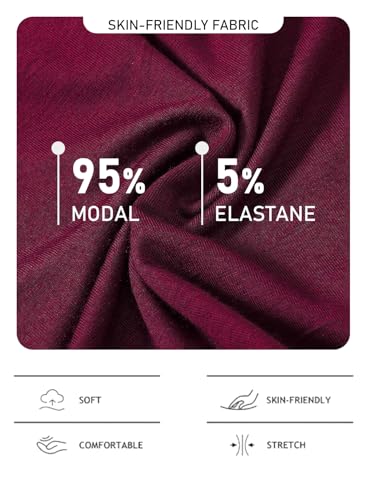 Image of JINSHI Womens Pajama Shorts Soft Comfortable Lightweight Elastic Drawstring Modal Pajama Bottoms Lounge Shorts with Pockets