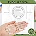 Bignc 20 Set Clear Pins For Crafts, Plastic Button Making Kit, Blank Pins Bulk, Make Your Own Buttons Badge Maker DIY Crafts, Photo Buttons (2.36 Inch)