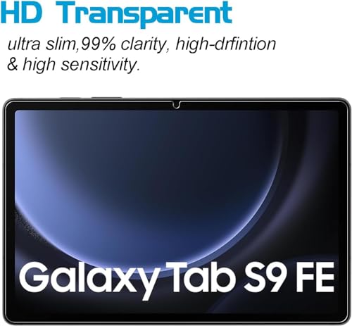 Image of VERTUS Premium Tempered Glass Screen Protector for Samsung Galaxy Tab S10 FE / S9 FE 27.69 cm (10.9 inch) with Anti-Scratch & Smudge Proof Coating