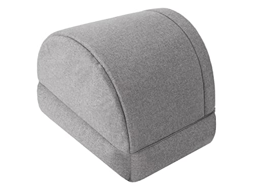 PillowPrim Hundebett, Stoffhundehaus, Katzenhöhle, Hundehütte, Hundekorb, Hundeliege, Schlafplätze, Möbel für Tiere, Hundesofa, Grau, XL: 82x58 cm