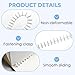 MILAKE 24 Pcs Comb Binding Spines, 2 Colors Plastic Spiral Coils for Document Binding Compatible with 30-Ring Notebooks, Reusable Binder Combs and Spines for Students, Office Workers, Collectors
