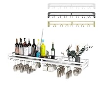 Amazon｜壁掛けワインラック、ワイングラスホルダー、酒棚 壁掛け 棚
