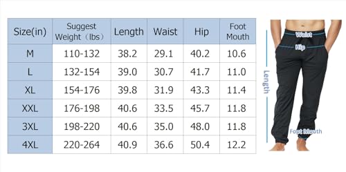 Men's Casual Pants Elastic Waist Drawstring Lightweight Cooling Hiking Trousers3