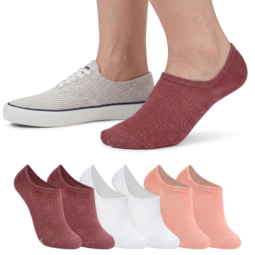 Image of Sperry Women's 6-Pack No Show Socks | Invisible Low Cut Liner, Moisture-Wicking, Non-Slip, Lightweight, Ideal for Sneakers
