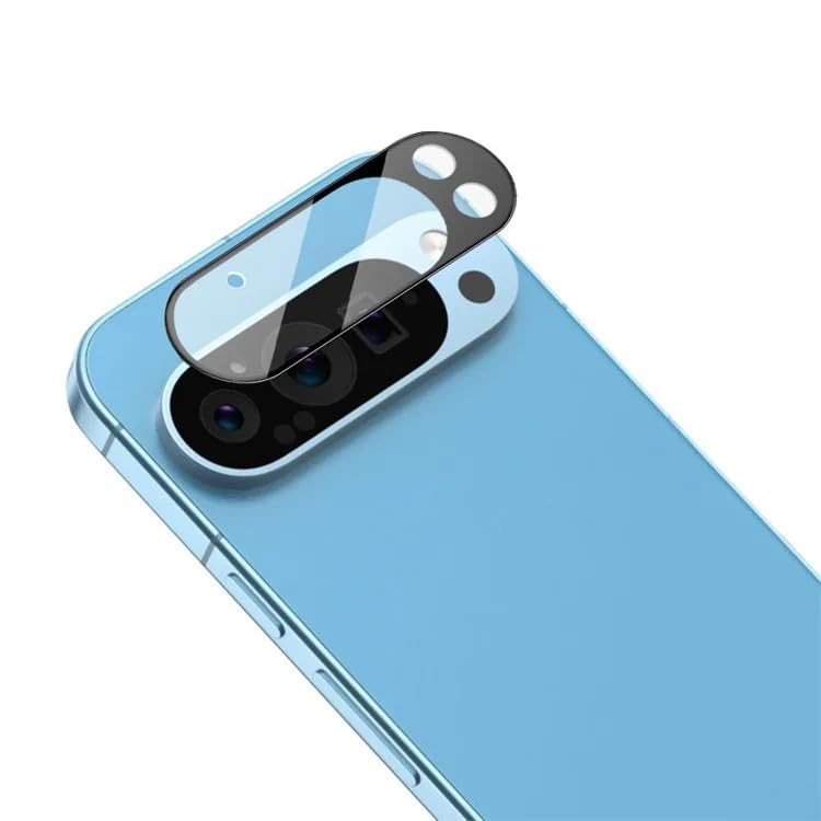 Image of Xmon Camera Lens Protector for Google Pixel 9 Pro (1 Pack) - 3D Premium Tempered Glass, Ultra-Clear, Anti-Scratch, Easy Installation - Black Pixel 9 Pro