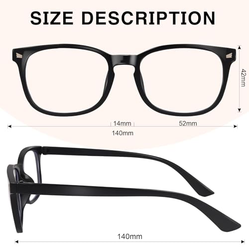 Image of ️ Blue Light Blocking Computer Glasses for Men & Women | Specs for Men Stylish, Chashmaa, Spectacles Frames, Gaming Glasses, Anti Glare, UV Protection Sunglasses, TR90 Eyeglasses