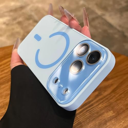 RNOZX iPhone 16 Pro Max�p�}�O�l�b�g���X�}�z�P�[�X ��^�E�B���h�E�t���[�d�ی�J�o�[�iiPhone 16 Pro Max/�V�G���u���[�j