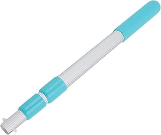 Vara de piscina telescópica, Vara telescópica de alumínio ABS profissional 3 seções Alça de rede de limpeza de piscina para redes de skimmer Acessório de limpeza de escova de cabeça de vácuo