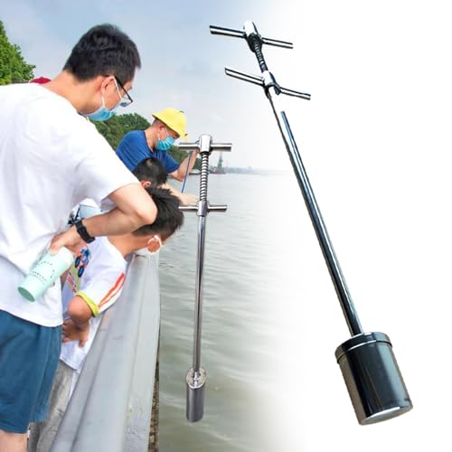 SRNSAEB 3.3 FT 1.6 FT River Liquid Sampling Dipper, Water Sampler Pole 100mL 200mL 500mL 800mL 1000mL, Water Sample Collection Poles Probe for Lakes/Rivers Banks/Ponds(100cm/3.3ft,1000ml)