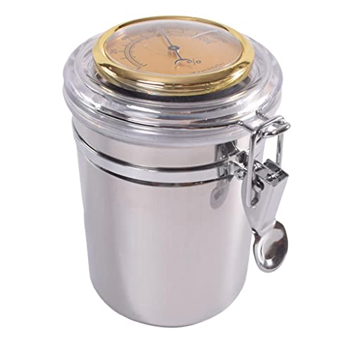 sharprepublic Pot de Conserve à Tabac en Acier Inoxydable Humidificateur à Tabac Boite de Conservation - 17,5x9,7 cm