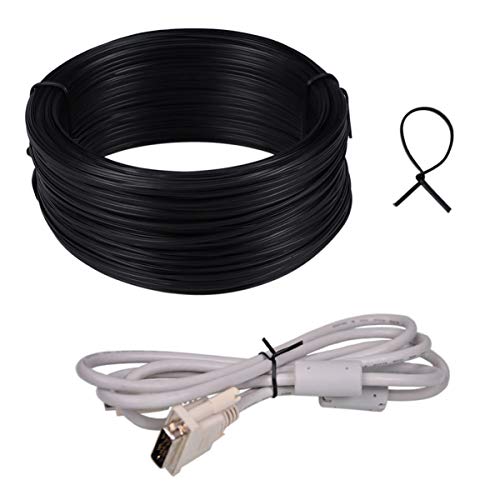 TEHAUX Fil De Fer Noir pour Bonsaï 55 M 2 Mm De Diamètre 55 M De pour La Formation des Bonsaïs