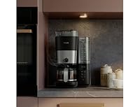 Philips Home HD7900/01 Kaffeemaschine Schwarz, Silber Fassungsvermögen Tassen=10 mit Mahlwerk, Timerfunktion, Warmhalte – Ansicht 6