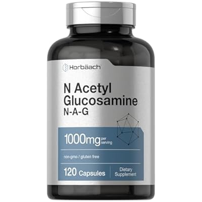 Horbaach N-Acetyl Glucosamine 1000 Mg | 120 Capsules | N-A-G Supplement Pills | Non-GMO & Gluten Free